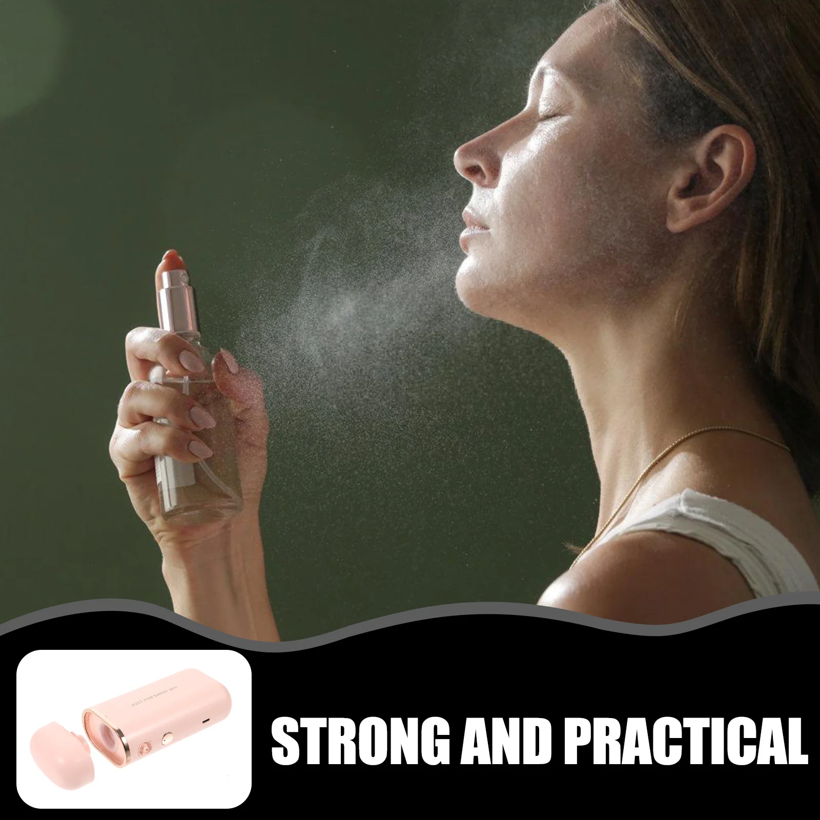 

Handheld Facial Mister Mini Portable Face Steamer Moisturizing Spray Woman Facial Steamer Salon Oxygen Mist Spray for Salon