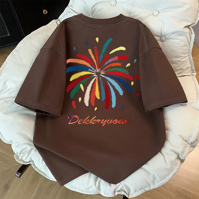 100% cotton combed T-shirt and short-sleeved shirt for boys and girls in the summer of 2025.