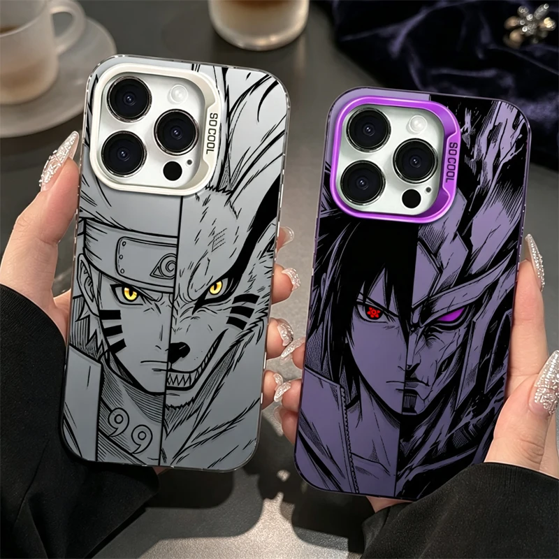 Funda Naruto Kurama Sasuke Susanoo Split Face para Xiaomi POCO X7 X6 X5 X3 F6 F5 M6 Pro F8 F7 Ultra F4 F3 M7 M5s C85 C75 C65 C55