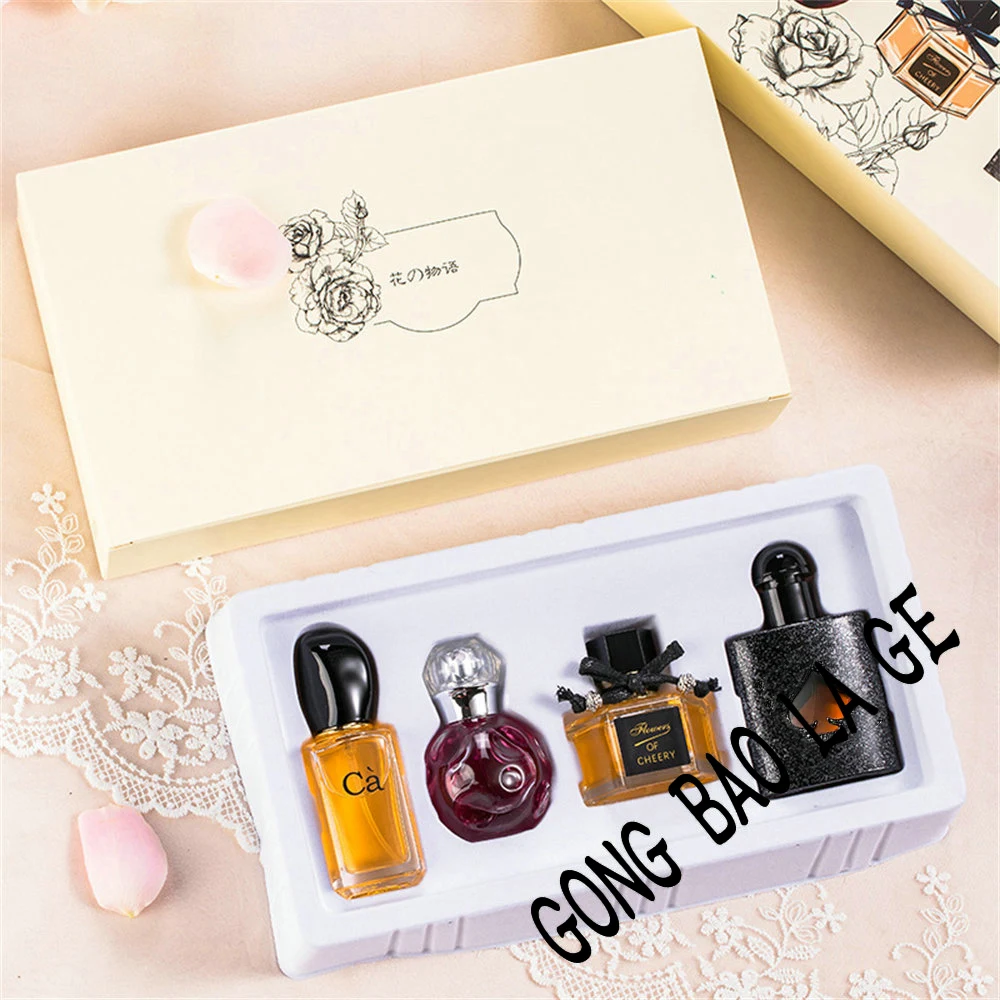 

Luxury Brand Perfume Women 100ml Gift Box 4PCS Set Lasting Fragrance Pheromone Perfumes Feminino Floral Scent Spray Men Cologne