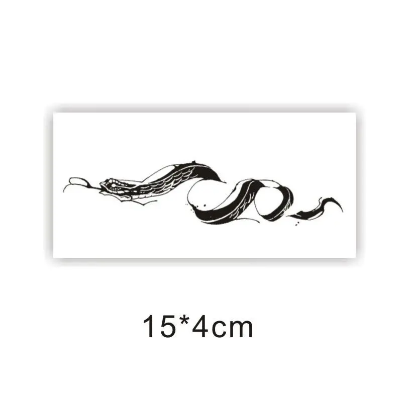 Collarbone Snake Tattoo Stickers Semi-permanent Waterproof Long Lasting Male Female Dark Personalized Cool Tattoo