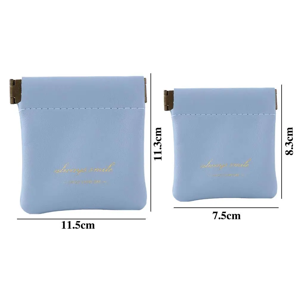 Multicolor PU Leather Lipstick Storage Bag Cosmetic Bag Small Coin purse Mini Earphone Bag Earphone Protective Sleeve