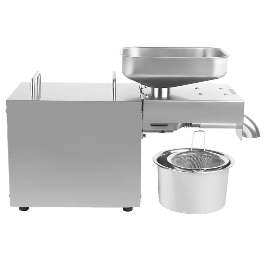 Piccola pressa per olio domestica, elettrodomestici da cucina intelligenti in acciaio inossidabile, attrezzatura per la lavorazione dell'olio commestibile dell'olio di arachidi