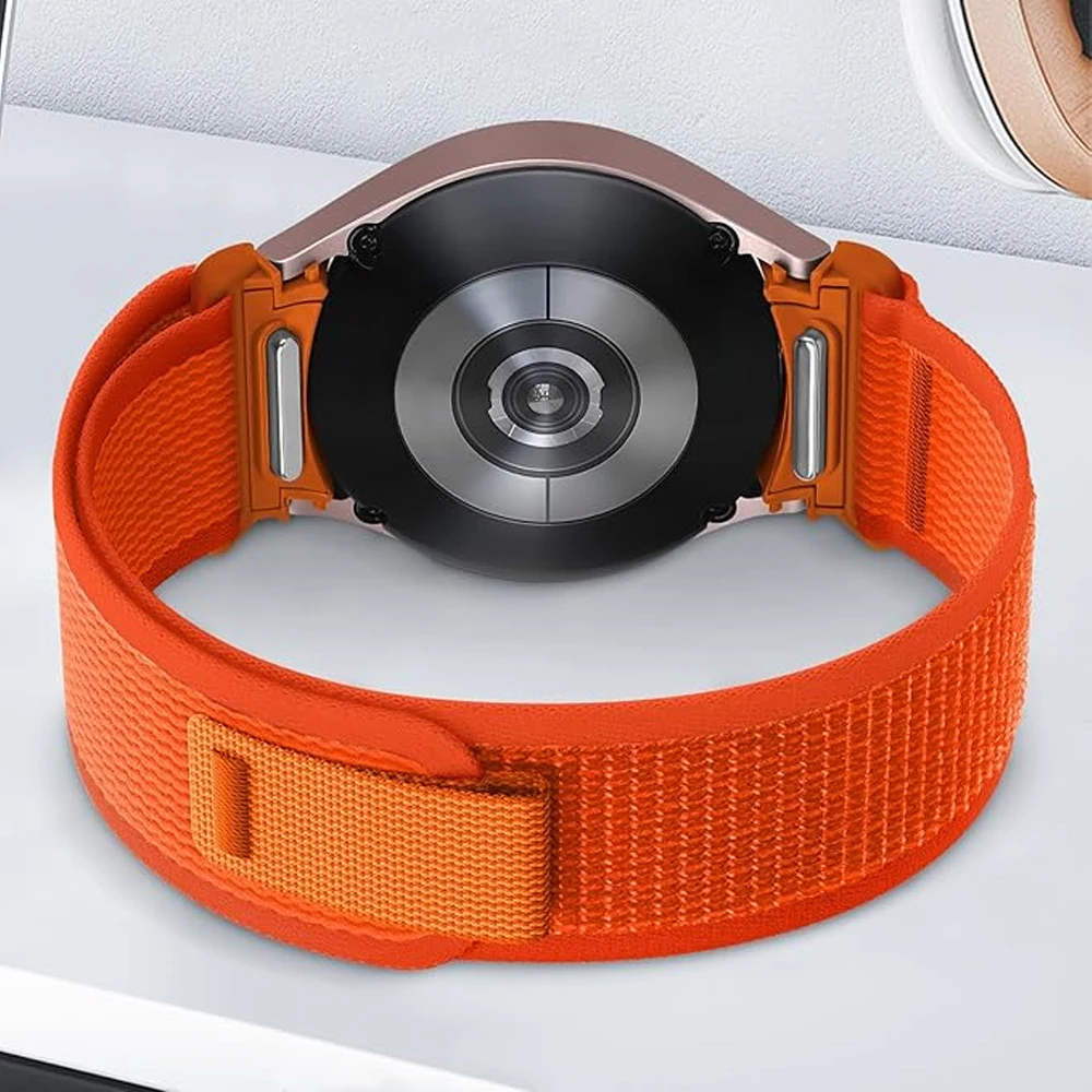 Banda para samsung galaxy watch galaxy watch 7/6/5/4/fe/5 pro/clássico 40mm 44mm náilon trilha correa pulseira galaxy watch 7 cinta