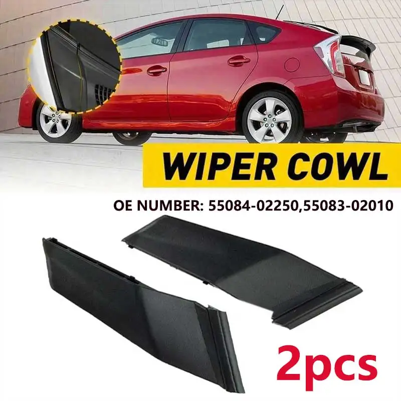 2-Piece Set of Car Windshield Wiper Side Cover Extension Cover Internal Decoration Suitable for Toyota Corolla 14 - 19