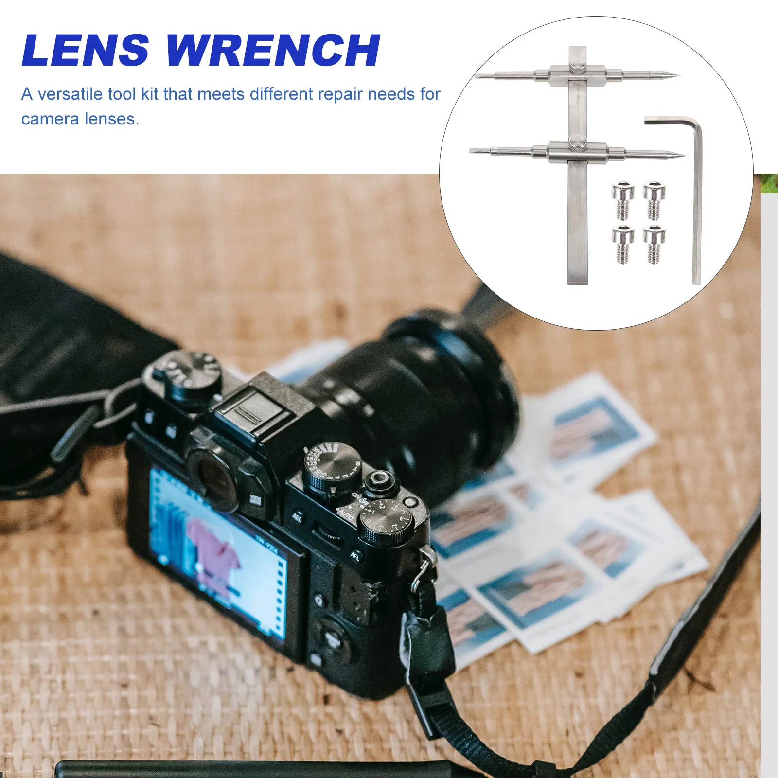 

1 set 1 Set Stainless Steel Lens Spanner Kit For Camera Lens Repair Removal Tool Telescopes Disassembly Wrench Metal Spanner