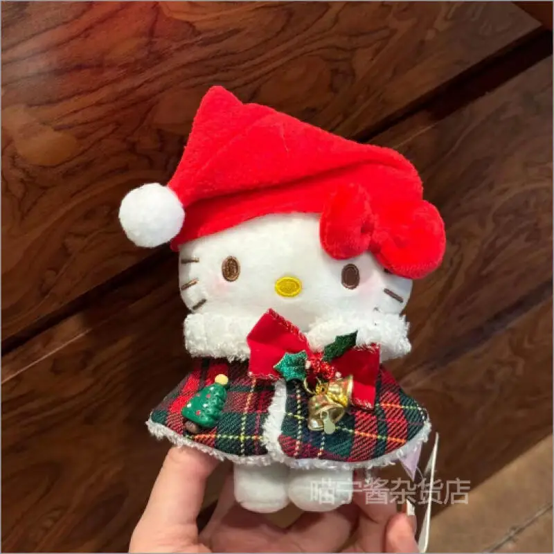 ตุ๊กตาเฮลโลคิตตี้น่ารักขนาด 10 ซม. ลายการ์ตูนคาวาอี้ ซีรีส์คริสต์มาสและปีใหม่ พวงกุญแจตุ๊กตาห้อยกระเป๋า ของเล่น ของขวัญ