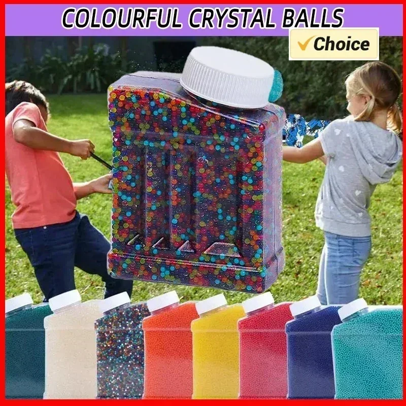 Aj50000 pçs bola de gel de água 7-8mm arma brinquedo balas acessórios verão ao ar livre tiro jogando esporte aquático jogo brinquedos para crianças adulto