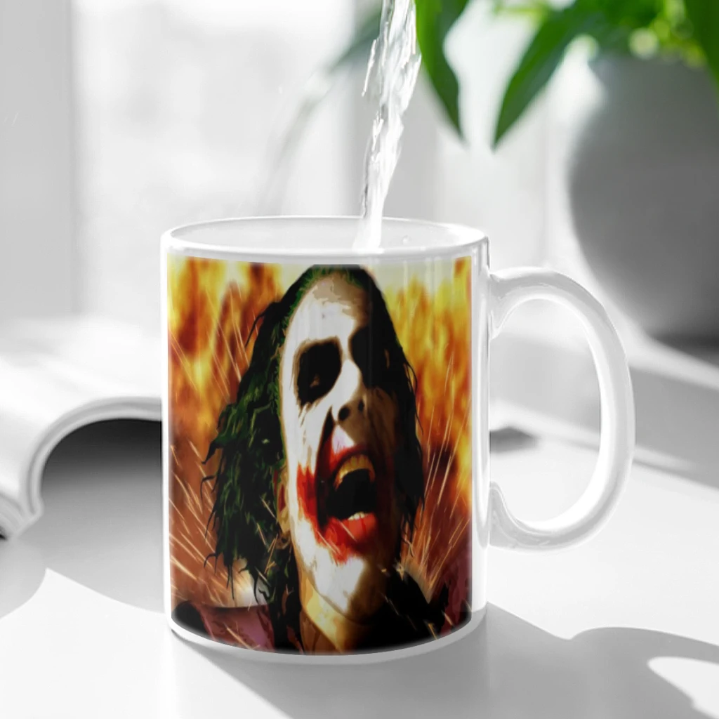 Movie Joker 11oz Afternoon Tea Mug Multifunctional Ceramic Coffee Mug Porcelain Coffee Cup Drinking Cup