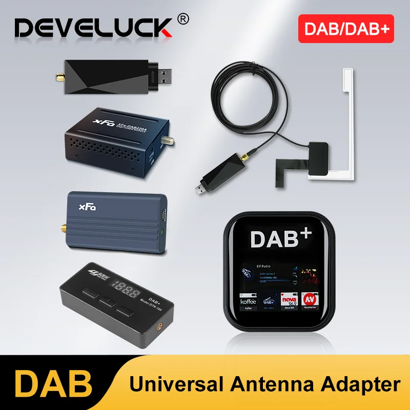 

DAB DAB+ Antenna With USB Adapter Android Car Radio Head Unit Universal GPS Module Stereo DAB/DAB+ Stable Signal Receiver Player