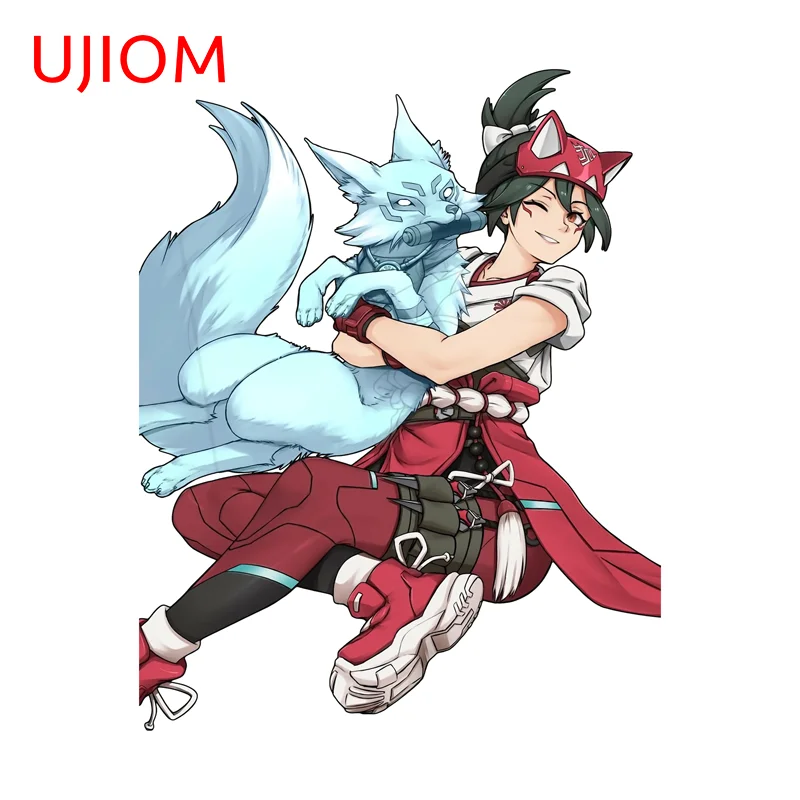 UJIOM-pegatina de pared encantadora de Kamori Kiriko, figura de Anime, calcomanía gráfica llamativa interesante, decoración para refrigerador de cocina
