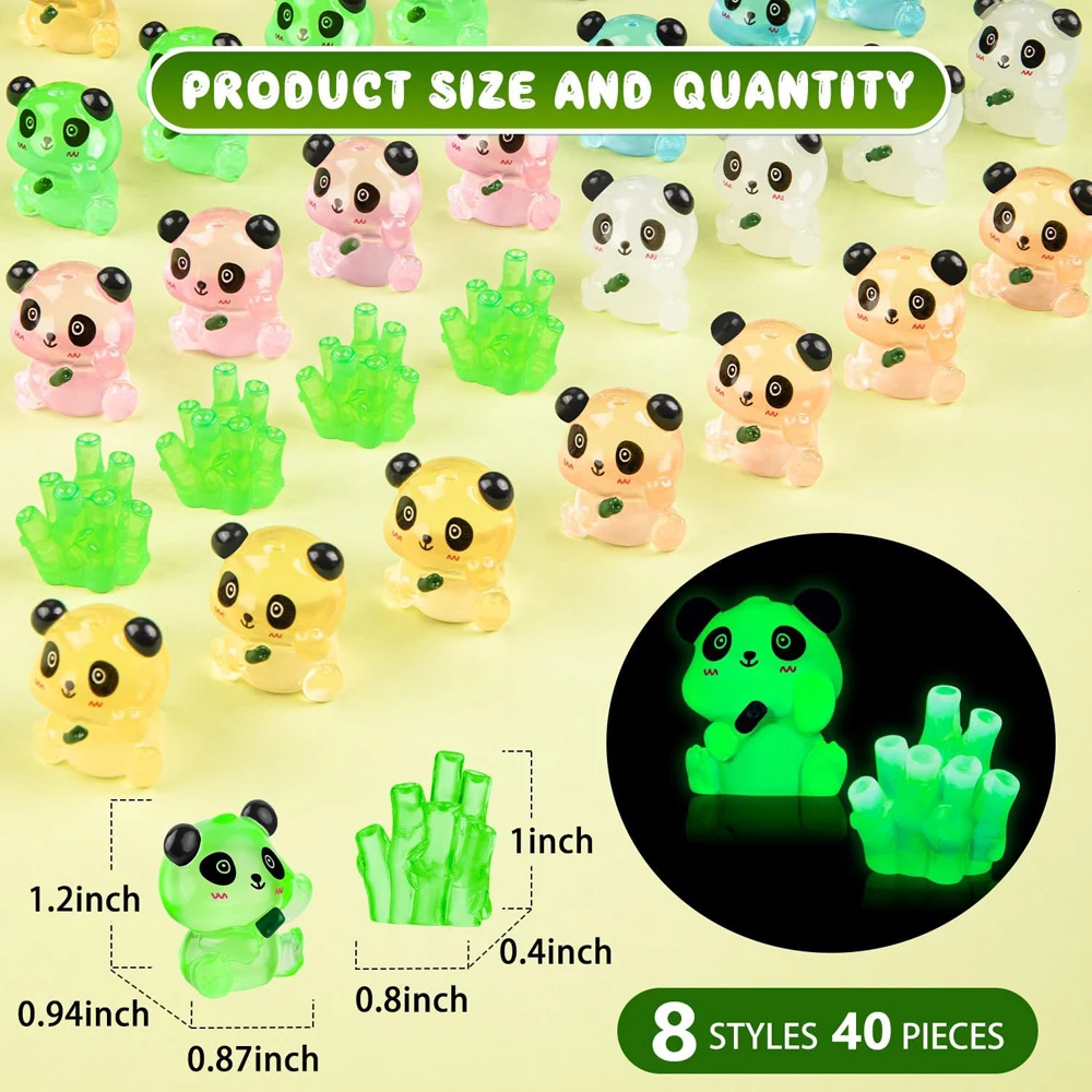 40Pcs Luminous Mini Resin Pand - Smart Garden Diy review and price