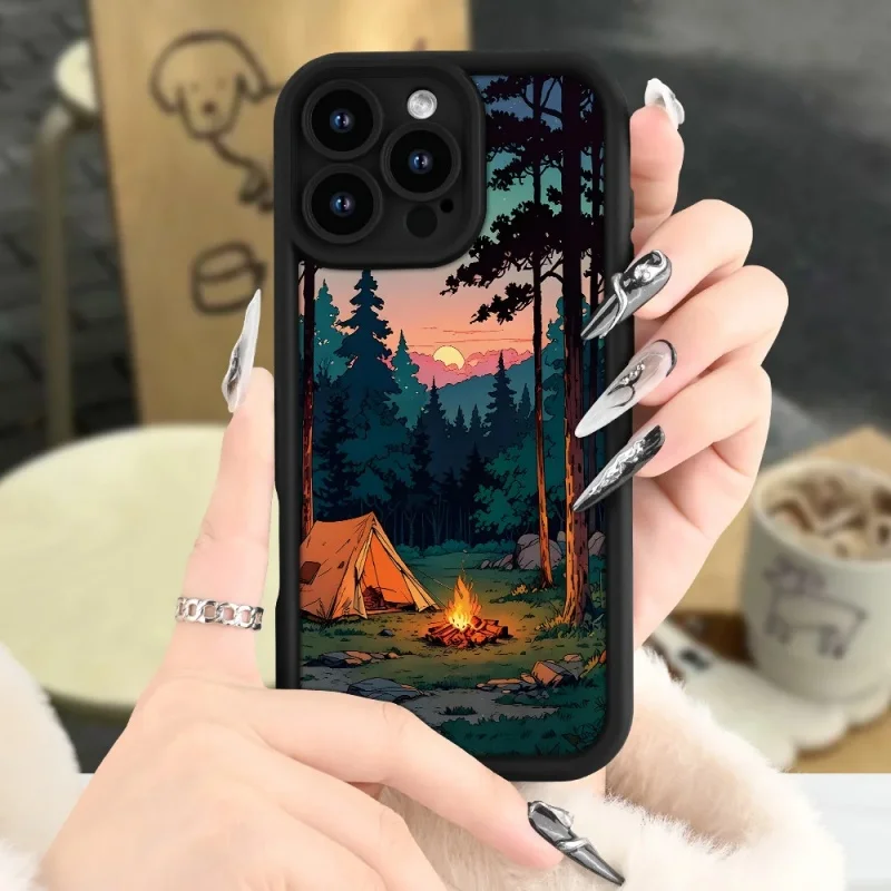 حافظة لهاتف آيفون 17 16 15 14 13 12 11 Pro Max 16 Plus غطاء خلفي مقاوم للصدمات والطرق السريعة مضاد للبصمة #4