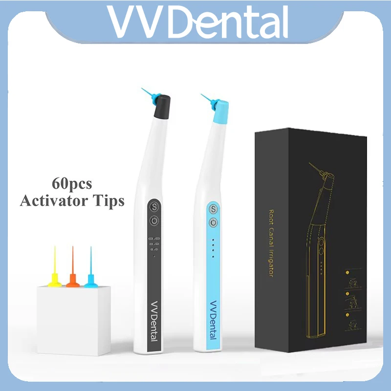 Dental Endoactivator Sonic Irrigator Tips With LED Light For Root Canal with 60 Pcs Endo Files Endomotor Dental Endodontic Tools