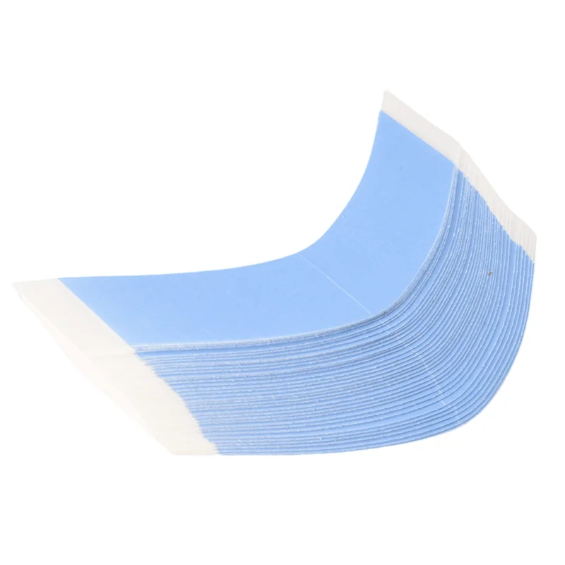 AD-72Pcs/Lot Strong Hair Wig Tape Double Adhesive Extension Tape Strips Waterproof For Toupee/Lace Front Wigs Film CC Shape