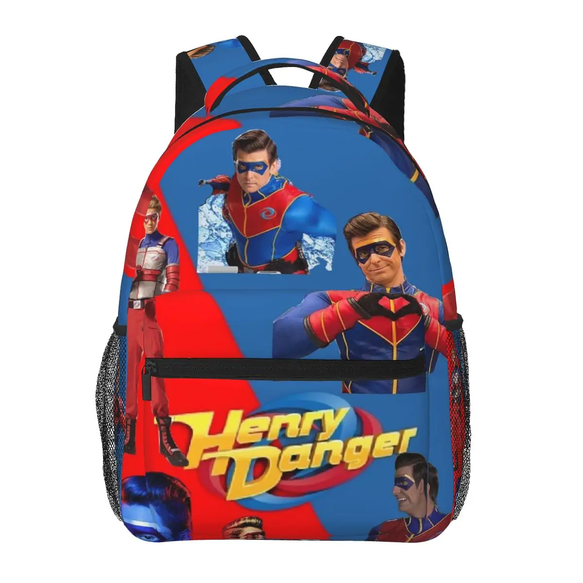 Henry Danger Backpacks Boys Girls Bookbag Students School Bags Cartoon Kids Rucksack Shoulder Bag Large Capacity
