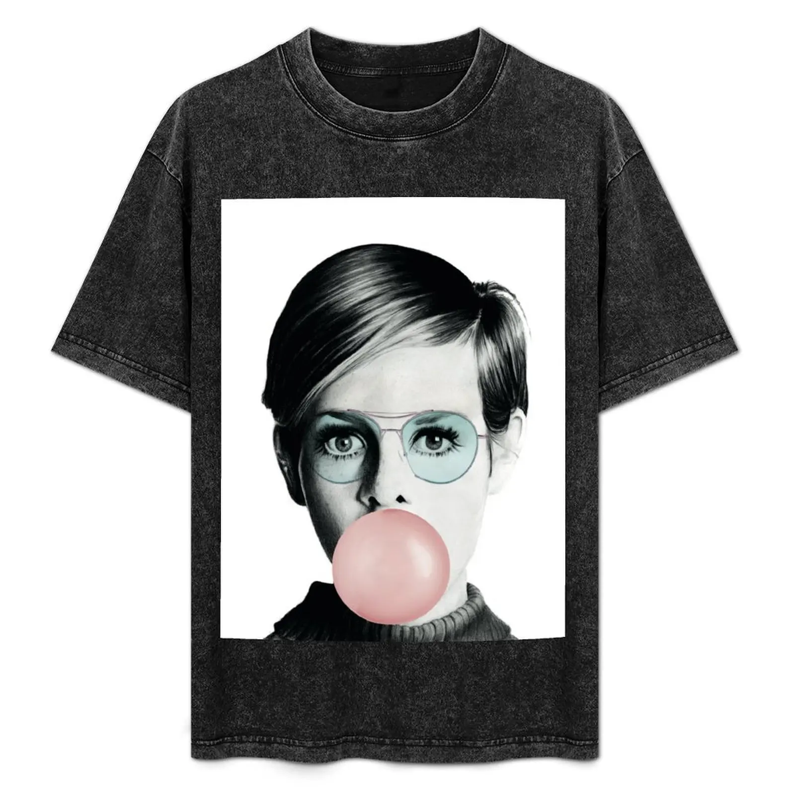 Twiggy Bubble Gum, Bubblegum Fashion Icon Pop Art T-Shirt cute clothes boys animal print men clothing