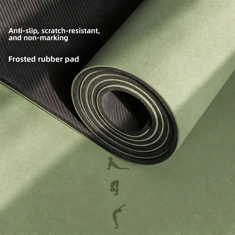 Coconut Shell Matte Non Slip Natural Rubber Yoga Mat Large Studio Gym Soundproofing Shock Absorbing Exercise Mat Yoga Mats
