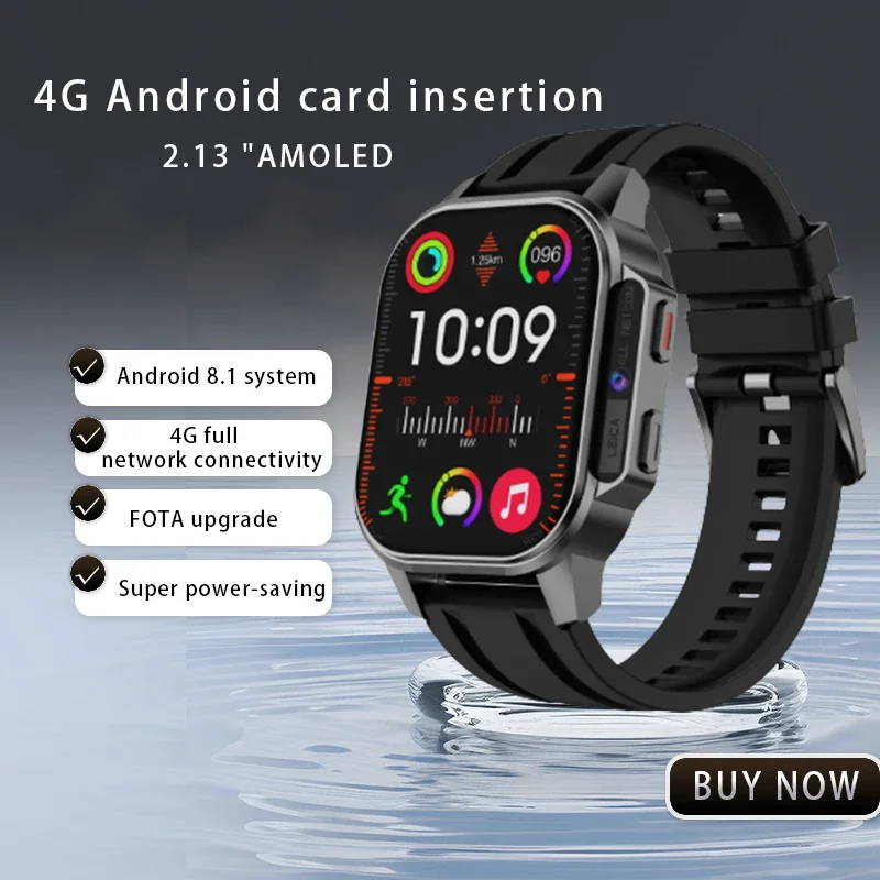 

B22 4G Смарт-часы Eurasian Edition 2.04 "Amoled Camera WIFI Сердечный ритм GPS-позиционирование Видеозвонок Смарт-спортивные часы для телефона