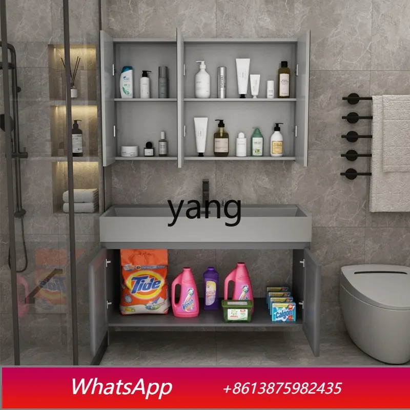 

LH Rock integrated basin bathroom cabinet combined toilet washbasin toilet sink