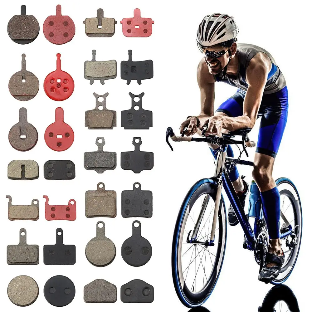 1Pair Multi-style Metal Resin Bicycle Brake Pads MTB Bike Disc Protection Universal Block Outdoor Mountain Road Cycling Accessor