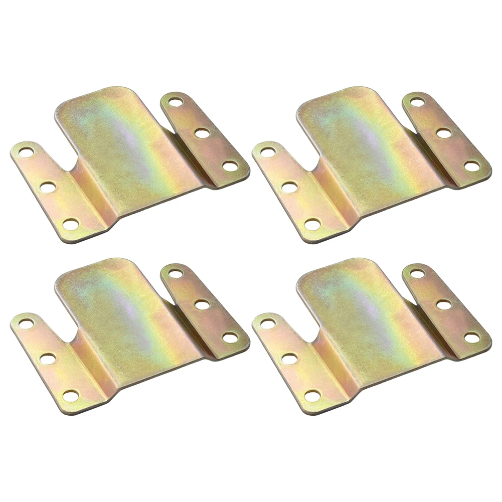 4PC Sofa Connecting Clips Mountain-shaped Buckle Anti-shift Fixing Device Sofa Connecting Fixing Buckle Furniture Clip Wi Screws