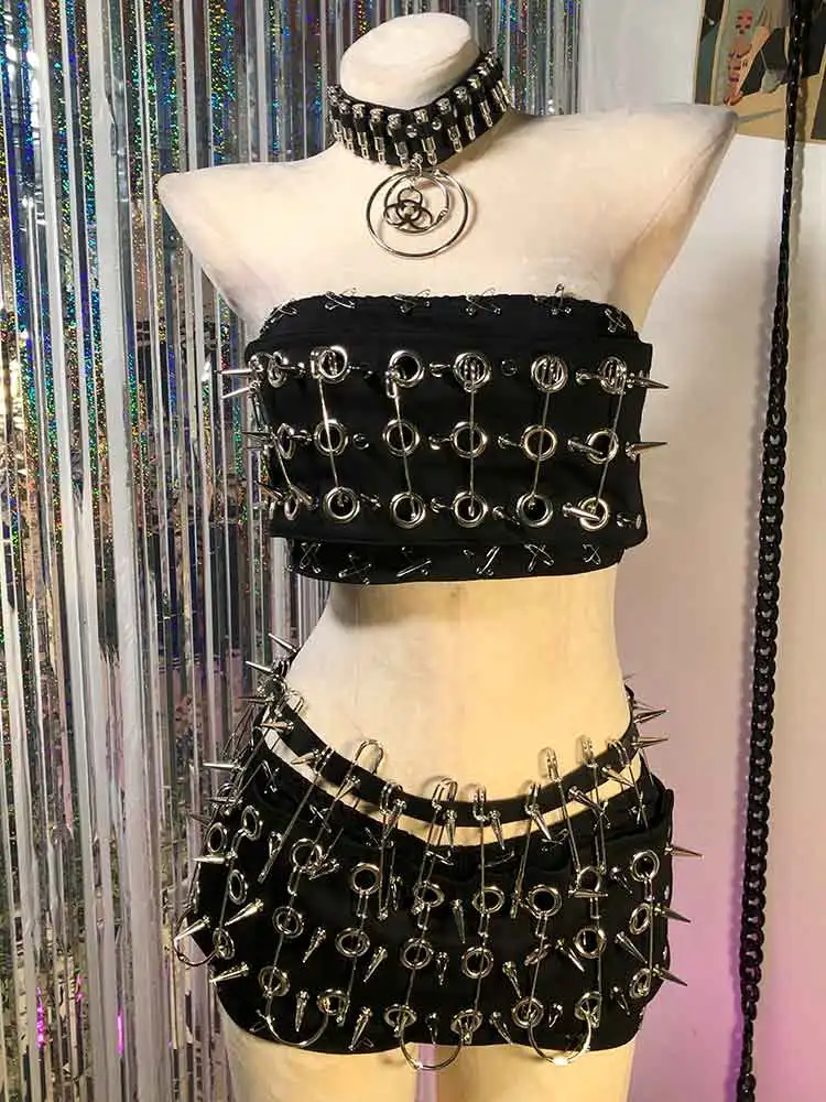 

Punk Rock Grunge Gothic Tanks DIY Y2K Halter Camisole TOPS Goth Hand Made Kawaii Emo Teen Harajuku Eco Fairy 90s E-Girls
