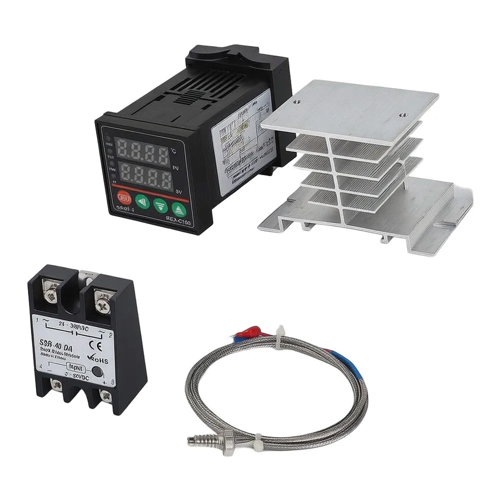 27*45*58mm Digital Temperature Thermostat Temperature Management Industrial Heat Sink Set 14-bit High Resolution