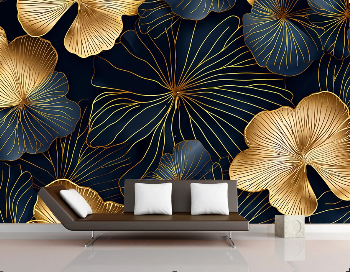 Custom photo Mural Wallpaper Nordic Tropical Plant Leaf Landscape TV Bedroom Theme Hotel Restaurant 3d Leaf Wallpaper