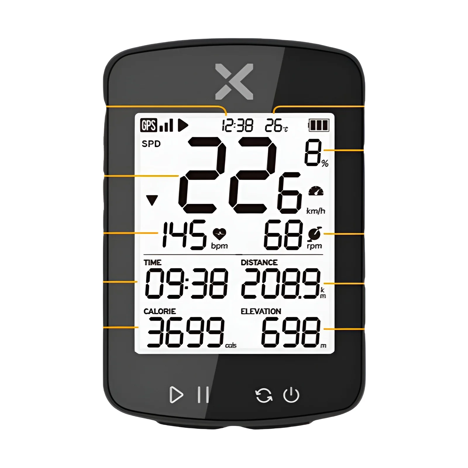 Xoss g2 plus computador de bicicleta sem fio gps ciclismo velocímetro à prova dwaterproof água ant + cadência velocidade inteligente odômetro roadbike mtb