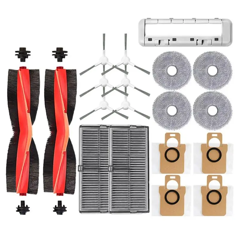 

YLS-For Xiaomi Mijia M30S D103CN Robot Vacuum Parts Main Side Brush Hepa Filter Mop Cloth Dust Bags Accessories