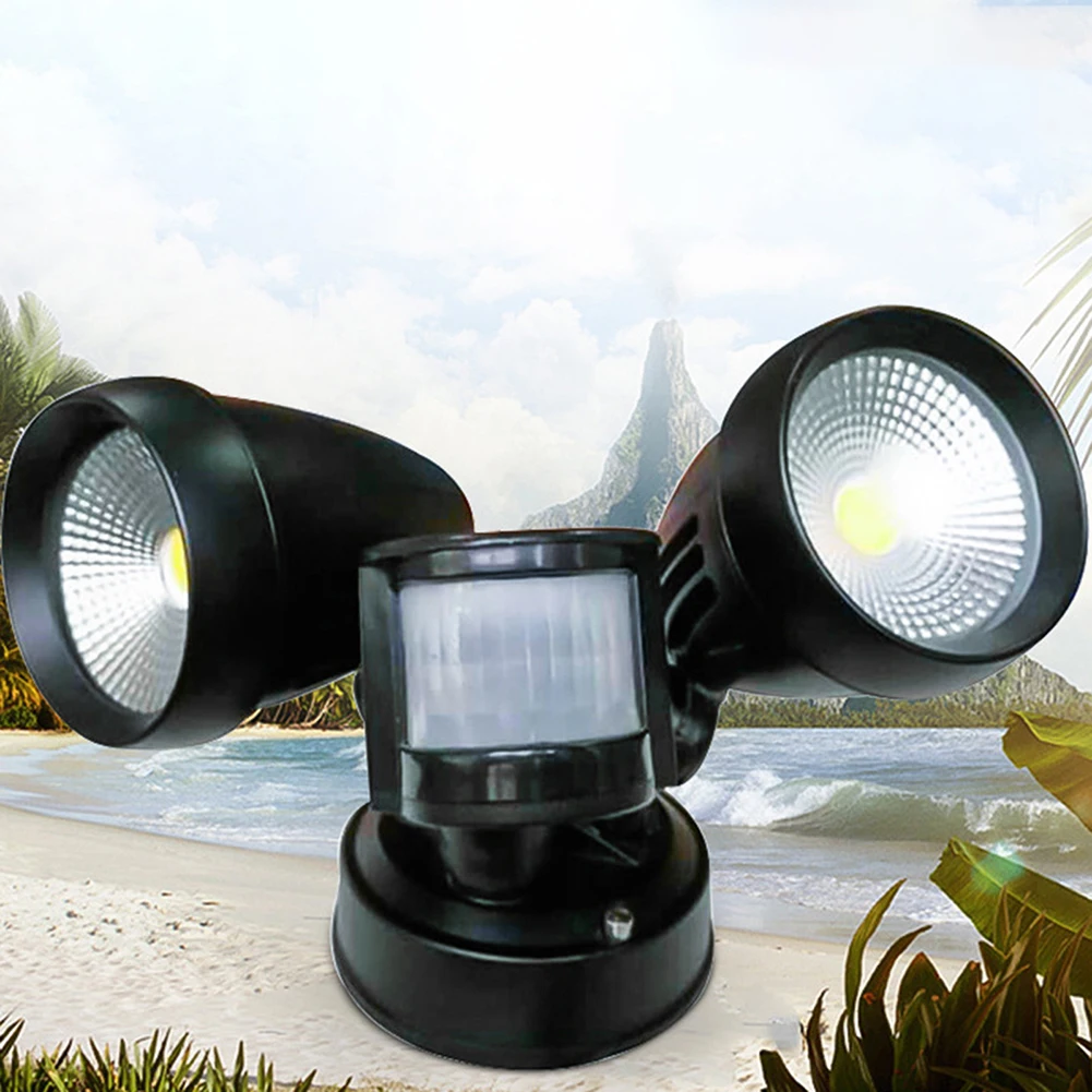 26W Outdoor LED Flood Light 5000K IP65 Waterproof Super Bright Energy Saving Adjustable Brightness Infrared Sensor LED Security