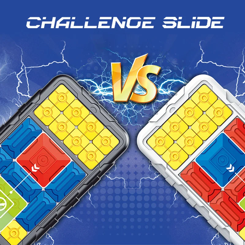Slide Puzzle Portátil Con 500 Desafíos | Juego De Bloques Deslizantes Magnéticos Para Viajes | Juguete De Ingenio Para Niños Y Adultos