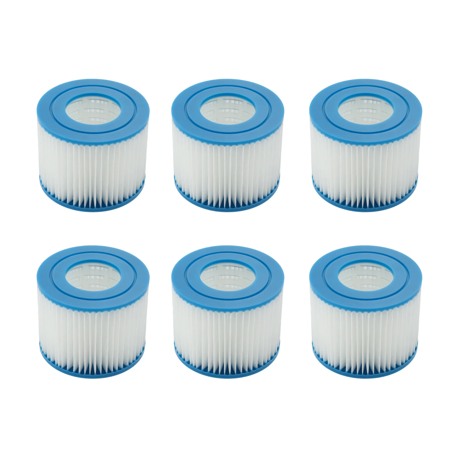 

6pcs/set Hot Tub Filter Cartridge Size VI Replace for Bestway Lay-Z-Spa Coleman SaluSpa 90352E 58323 PP Polyester Fiber Cloth