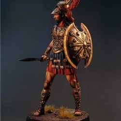 Kit de modèle de gladiateur romain en résine, figurine de bricolage, diorama non assemblé, figurine non peinte, échelle 1/24