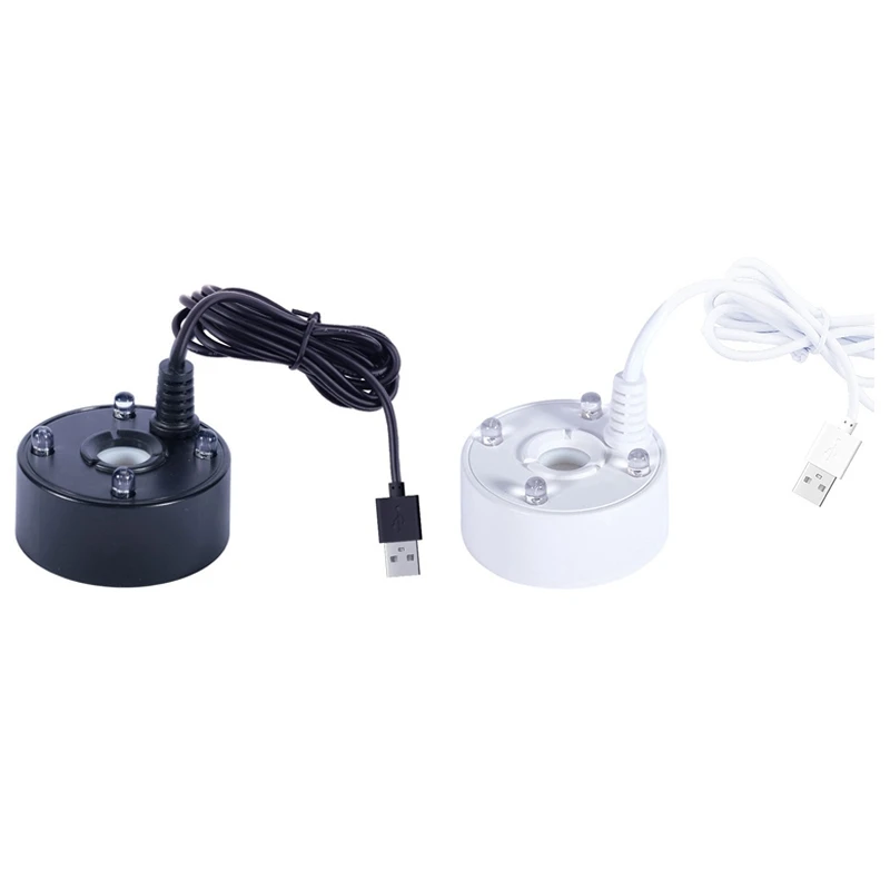 Mistmaker, Usb-Poort 4 Kleuren Led-Lampjes Mini Mister Mistmachine, Indoor Fontein Tuin Vijver Water Fogger Verstuiver
