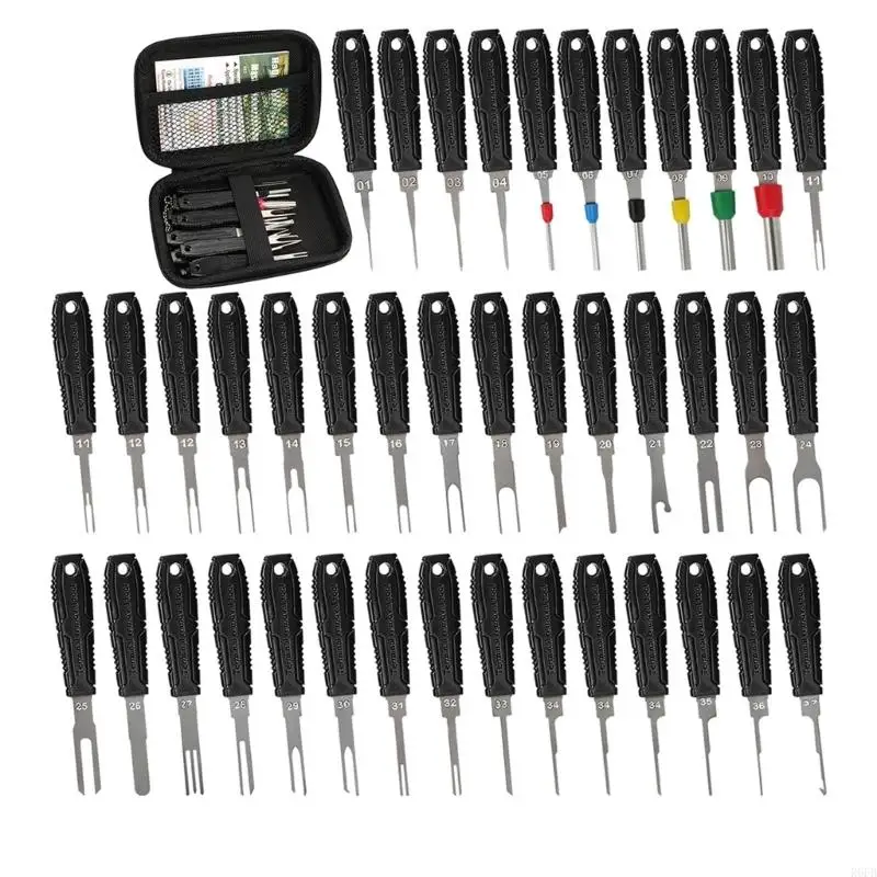 Complete 41Pcs Vehicle Terminal Release Tool Car Wiring Connector Separator R6FB