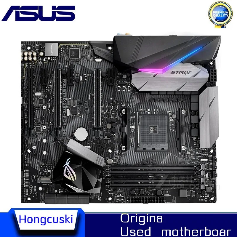 For ASUS ROG STRIX X370-F Gaming X370F Used original motherboard Socket AM4 DDR4 64GB X370 Desktop Motherboard