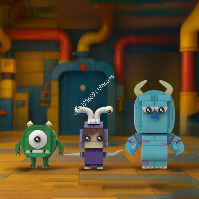 

320 шт. MOC Monster Cie Brickheadz модель строительные блоки образование модульные игрушки детский кирпич собрать рождественские подарки