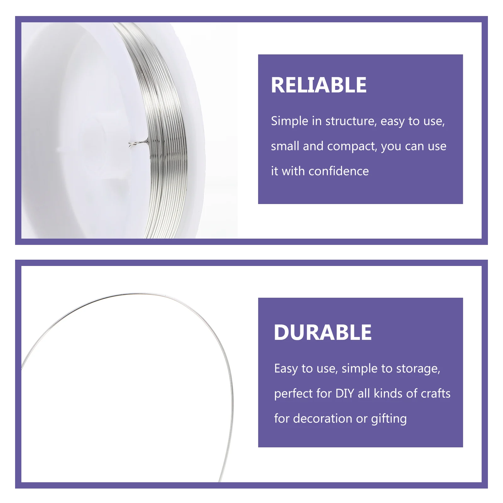 

5 Rolls Copper Wire for Jewelry Making Wires Home Handmade Crafting Engrave Use Stainless Steel