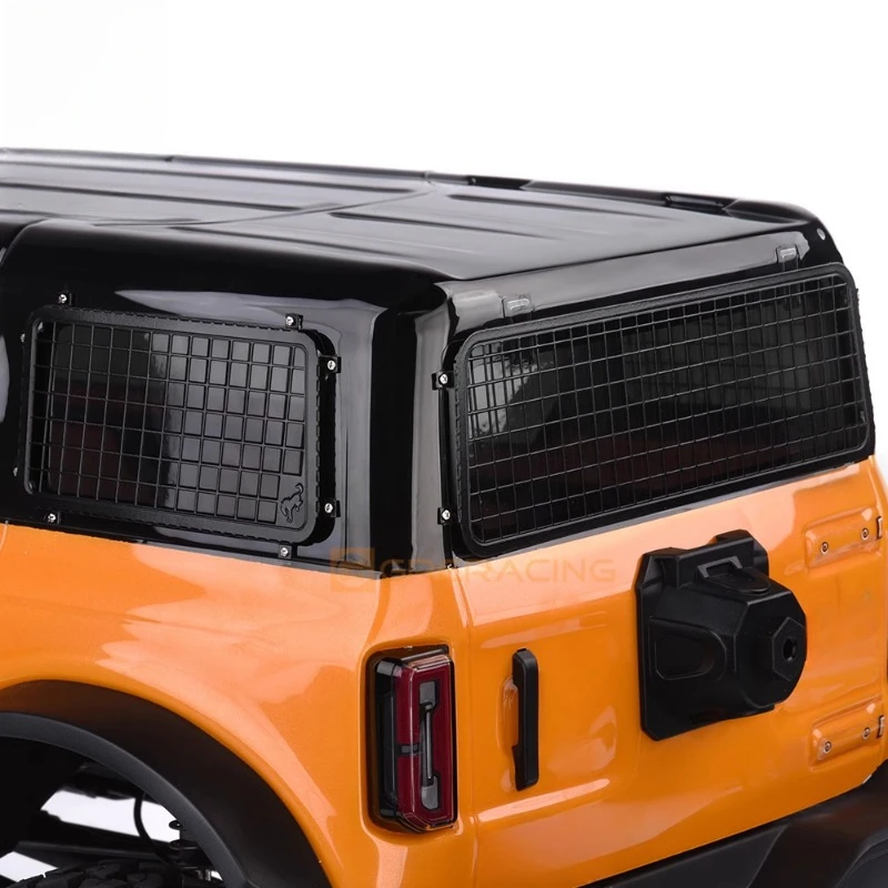 스테인레스 스틸 자동차 사이드 윈도우 네트 및 테일 윈도우 네트 액세서리 1/10 RC 크롤러 자동차 Traxxas TRX4 NEW Bronco 업그레이드 부품