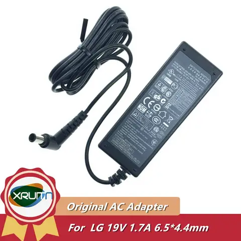 LG 모니터용 정품 ADS-40FSG-19 AC DC 어댑터 충전기, FLATRON IPS277 E2242C 2351 E1948S E2242C E2249 W1947CY, 19V, 1.7A, 32.3W