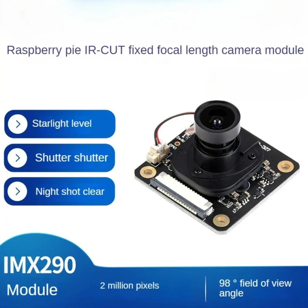 Camera IMX290-83 Support Raspberry Pi 4B/3B+/3A+/ Zero / Zero 2W  2MP IR-CUT Fixed Focus IR Night Vision