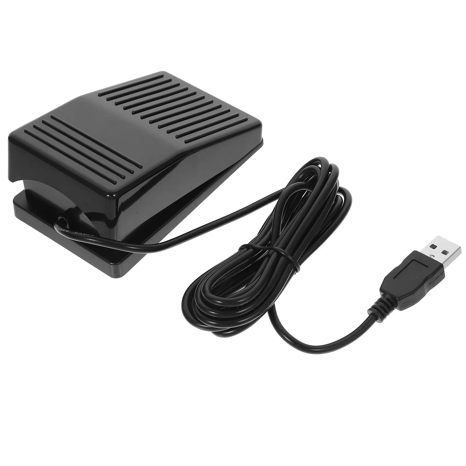 

USB Foot Pedal Nonslip Plastic Sensitive Momentary Footswitch for Game Control Factory Hospital Pc Automation Task