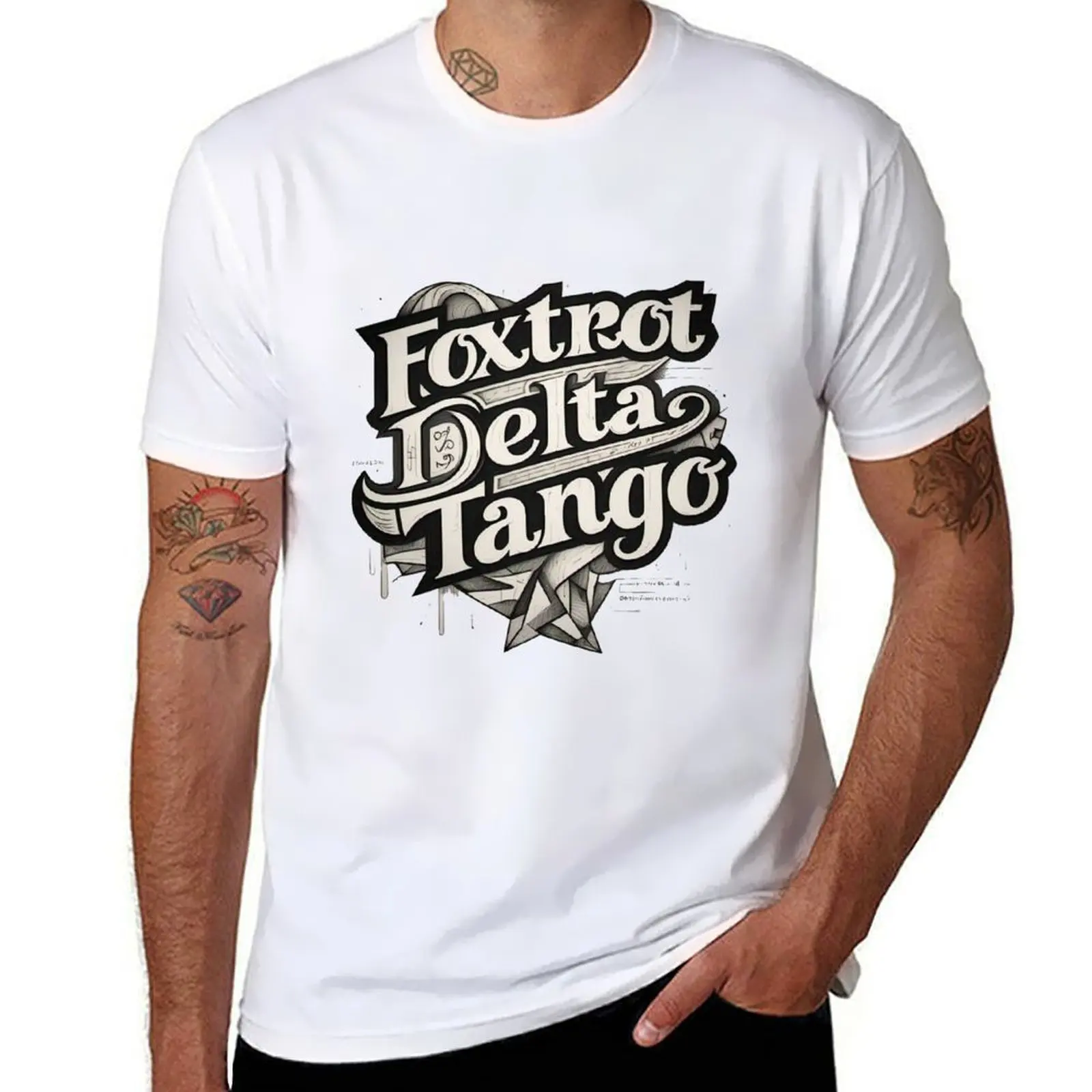 

Military Foxtrot Delta Tango 2 T-Shirt t shirts for man graphic tees anime t shirts for man T-Shirt
