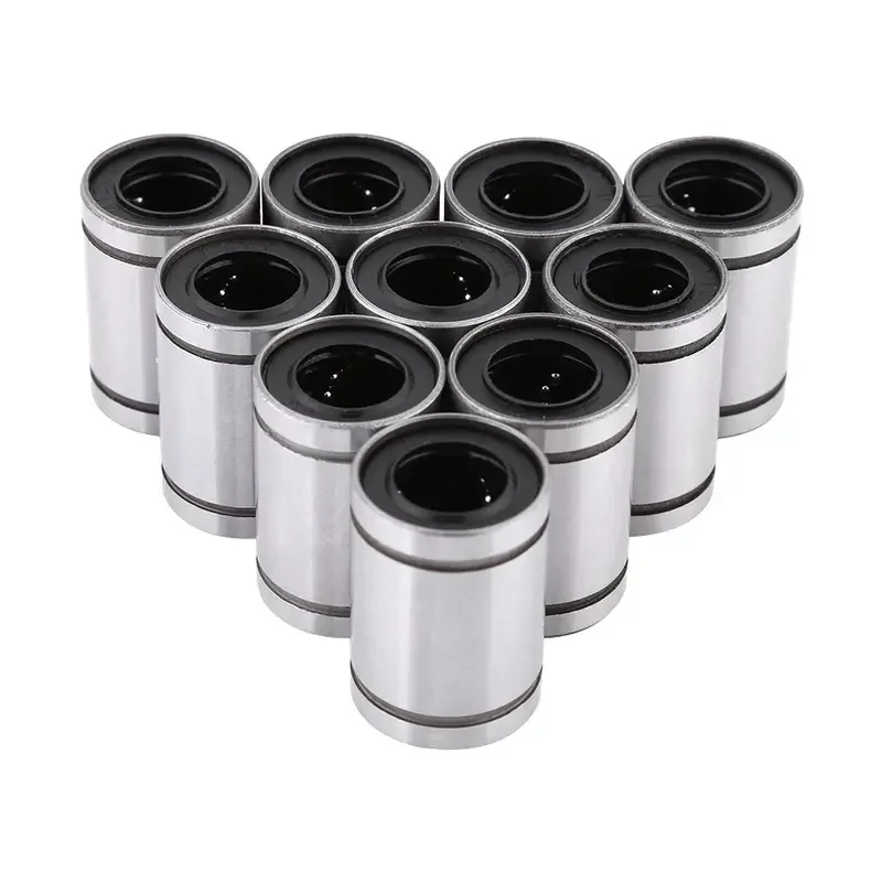 10 sztuk LM8UU LM3UU LM10UU LM16UU LM6UU LM12UU LM3UU tuleja liniowa 8mm CNC łożyska liniowe dla prętów liniowej wałek linowy szynowy części
