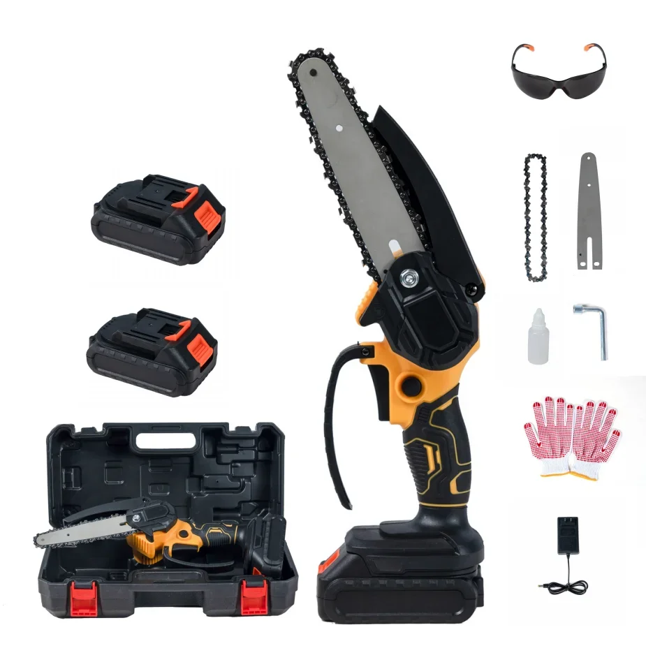 Lithium Battery Powered Cordless Chainsaw Portable Electric Hand Pole Mini Chain Saw For Branches electric pruner chain saw