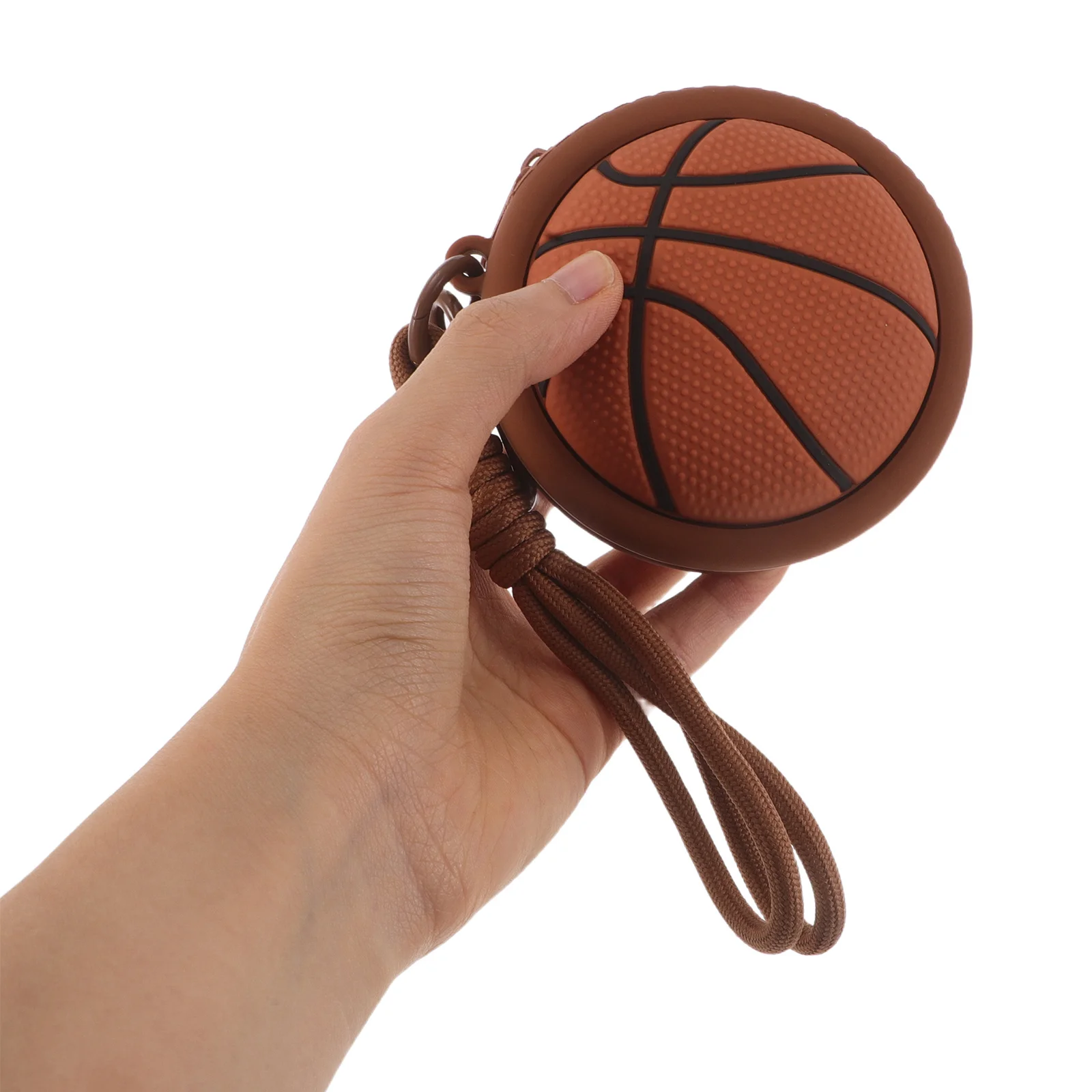

Basketball Coin Pouch Keychain Zipper Sports Bag Wallet Organizer Earphone Storage Cute Silicone Purse Charm Basketball Pouch