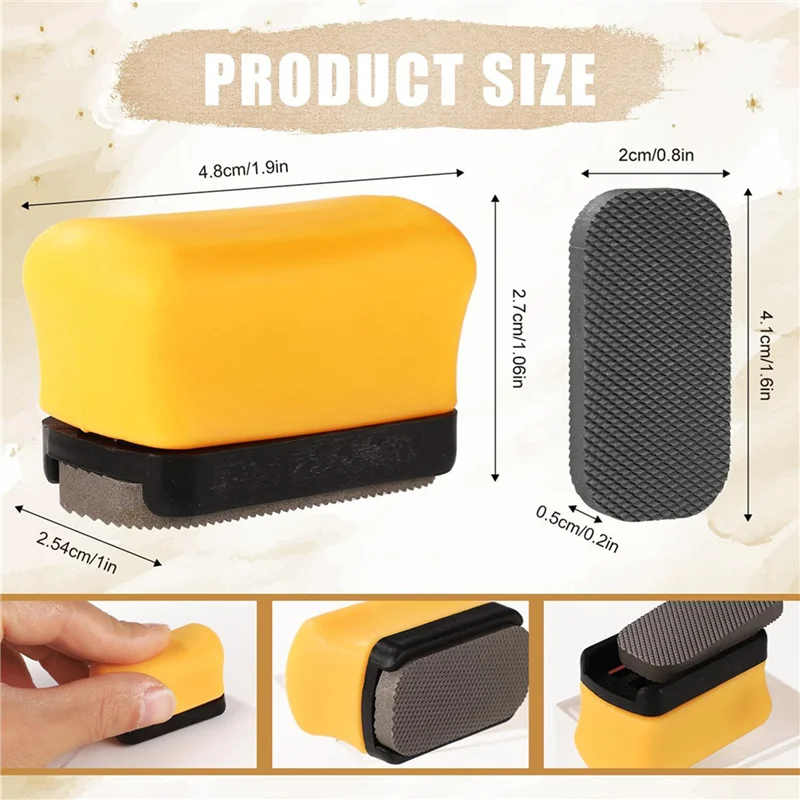 ABKW-2X Denibbing File With Handheld Device, Double-Sided Grinding Mini Tools Car Paint Remover Tool Adjustable Paint File