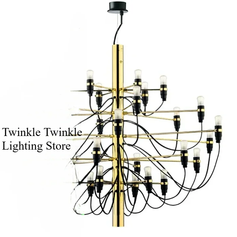 New Model Midsummer Fruit Minimalist Italian European-style Lighting Villa Duplex Building Simple Design Living Room Chandelier